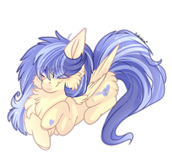Size: 2149x2000 | Tagged: safe, artist:krissstudios, pegasus, pony, cheek fluff, chest fluff, female, high res, lying down, mare, prone, simple background, solo, transparent background