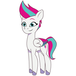 Size: 1200x1200 | Tagged: safe, artist:prixy05, zipp storm, pegasus, pony, g5, my little pony: tell your tale, colored wings, concave belly, hooves, multicolored wings, simple background, slender, solo, thin, transparent background, vector, wings