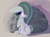 Size: 5200x3878 | Tagged: safe, artist:windykirin, marble pie, earth pony, pony, g4, absurd resolution, cute, female, hair over one eye, long eyelashes, marblebetes, mare, missing cutie mark, raised hoof, shy, sitting, solo, stone, underhoof