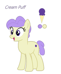 Size: 913x1103 | Tagged: safe, artist:colorcoookie0w0, cream puff, earth pony, pony, g4, creambetes, cute, female, mare, older, older cream puff, purple eyes, simple background, smiling, solo, transparent background