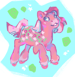 Size: 1893x1922 | Tagged: safe, artist:poniesart, sweet berry, earth pony, pony, g2, solo