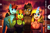 Size: 3000x2000 | Tagged: safe, artist:littletigressda, oc, oc only, oc:aurora honeyblossom, oc:dusky braveheart, oc:ivy flashbreeze, oc:jasper darkblaze, pegasus, unicorn, anthro, aura, beach, bikini, bikini top, blue eyes, breaking the fourth wall, breasts, camera, cleavage, clothes, cloud, commission, complex background, curved horn, digital art, female, glowing, glowing horn, high res, horn, magic, male, mare, ocean, one-piece swimsuit, partial nudity, pegasus oc, phone, phone screen, red bikini, red swimsuit, selfie, smiling, stallion, sunset, swimming trunks, swimsuit, telekinesis, topless, unicorn oc, water, wings