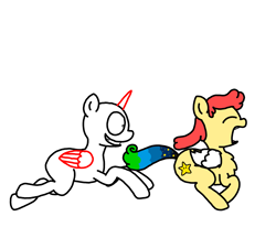 Size: 3351x3023 | Tagged: safe, artist:professorventurer, oc, oc:power star, pegasus, pony, base, chase, collaboration, high res, pegasus oc, rule 85, running, scared, screaming, super mario 64