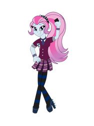 Size: 1200x1600 | Tagged: safe, artist:serennarae, violet blurr, human, equestria girls, g4, my little pony equestria girls: friendship games, clothes, crystal prep academy uniform, female, hand on hip, high heels, phone, raised arm, school uniform, selfie, shoes, simple background, solo, transparent background