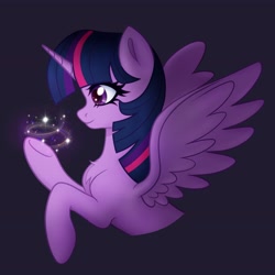 Size: 3808x3808 | Tagged: safe, artist:karitcaa, twilight sparkle, alicorn, pony, g4, female, high res, mare, solo, sparkles, twilight sparkle (alicorn)