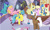 Size: 1724x1028 | Tagged: safe, artist:starryc94, lemon hearts, luckette, meadow flower, mochaccino, open skies, rare find, safety drill, starburst (g4), sunshower, earth pony, pegasus, pony, unicorn, g4, base used, emeraldhearts, female, group, luckdrill, male, mare, meadowskies, rarehearts, shipping, showerburst, stallion, straight