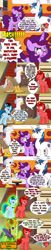 Size: 1024x5020 | Tagged: safe, artist:jasperpie, shining armor, thorax, oc, oc:aramau, oc:jasper pie, oc:silver quill, changedling, changeling, comic:it's good to be helping, g4, comic, cuffs, disguise, disguised changeling, fez, glasses, hat, king thorax, pie's pizzeria