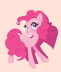 Size: 827x979 | Tagged: safe, artist:utaaydote1, pinkie pie, earth pony, pony, g4, female, mare, pink background, simple background, solo