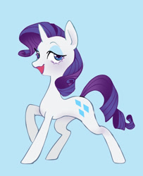 Size: 759x933 | Tagged: safe, artist:utaaydote1, rarity, pony, unicorn, g4, blue background, female, mare, simple background, solo