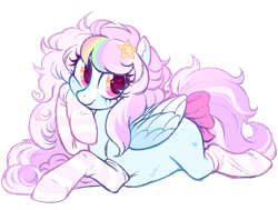 Size: 1320x1000 | Tagged: safe, artist:frowoppy, oc, oc only, pegasus, pony, g4, clothes, female, heart, heart eyes, lying down, mare, prone, simple background, socks, solo, transparent background, wingding eyes