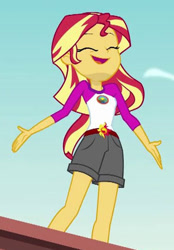 Size: 344x493 | Tagged: safe, screencap, sunset shimmer, human, equestria girls, g4, my little pony equestria girls: legend of everfree, cropped, solo