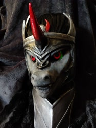 Size: 3000x4000 | Tagged: safe, king sombra, g4, clothes, cosplay, costume, fursuit, irl, mask, photo