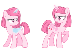 Size: 775x527 | Tagged: safe, artist:muhammad yunus, artist:tersisa, oc, oc only, oc:annisa the good pony, oc:annisa trihapsari, alicorn, earth pony, pony, g4, angry, base used, cousins, duo, duo female, female, magic, mare, shadow, siblings, simple background, transparent background, twins, unamused