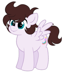 Size: 875x1013 | Tagged: safe, artist:saveraedae, oc, oc only, oc:markey malarkey, pegasus, pony, chubby, colt, foal, male, ponified, show accurate, simple background, solo, teenager, the mark side, transparent background
