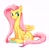 Size: 1998x2048 | Tagged: safe, artist:bardsadventure, fluttershy, pegasus, pony, g4, blush sticker, blushing, colored hooves, female, mare, simple background, smiling, solo, white background