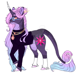 Size: 800x761 | Tagged: safe, artist:malinraf1615, oc, oc only, oc:alisa, pony, unicorn, clothes, deviantart watermark, female, glasses, mare, obtrusive watermark, simple background, solo, sweater, transparent background, watermark