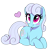 Size: 2000x2000 | Tagged: safe, artist:thebatfang, linky, shoeshine, earth pony, pony, g4, background pony, blush sticker, blushing, cute, female, heart, high res, linkybetes, looking at you, lying down, magenta eyes, mare, ponerpics import, prone, simple background, smiling, solo