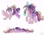 Size: 2048x1620 | Tagged: safe, artist:petaltwinkle, princess cadance, twilight sparkle, alicorn, pony, unicorn, g4, cute, cutedance, duo, eating, eyes closed, female, filly, filly cadance, filly twilight sparkle, floppy ears, foalsitter, food, glowing, glowing horn, horn, ice cream, ice cream cone, levitation, licking, lying down, magic, onomatopoeia, signature, simple background, sleeping, sound effects, teen princess cadance, telekinesis, tongue out, twiabetes, unicorn twilight, white background, younger, zzz