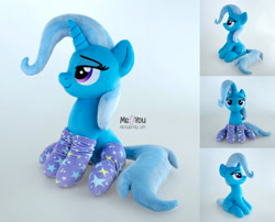 Size: 1736x1400 | Tagged: safe, artist:meplushyou, trixie, pony, g4, clothes, irl, photo, plushie, socks, solo