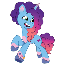 Size: 1200x1200 | Tagged: safe, artist:prixy05, misty brightdawn, pony, unicorn, g5, my little pony: tell your tale, rebirth misty, simple background, solo, transparent background, vector