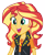 Size: 8429x10255 | Tagged: safe, artist:andoanimalia, sunset shimmer, human, a fine line, equestria girls, g4, my little pony equestria girls: better together, clothes, cutie mark on clothes, female, open mouth, simple background, smiling, solo, transparent background, vector