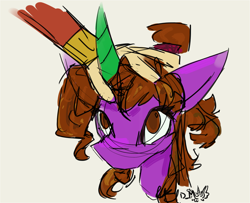 Size: 2789x2263 | Tagged: safe, artist:destiny_manticor, oc, oc:destiny manticor, pony, digital art, doodle, female, fluffy hair, hand, head pat, high res, pat, simple background, solo