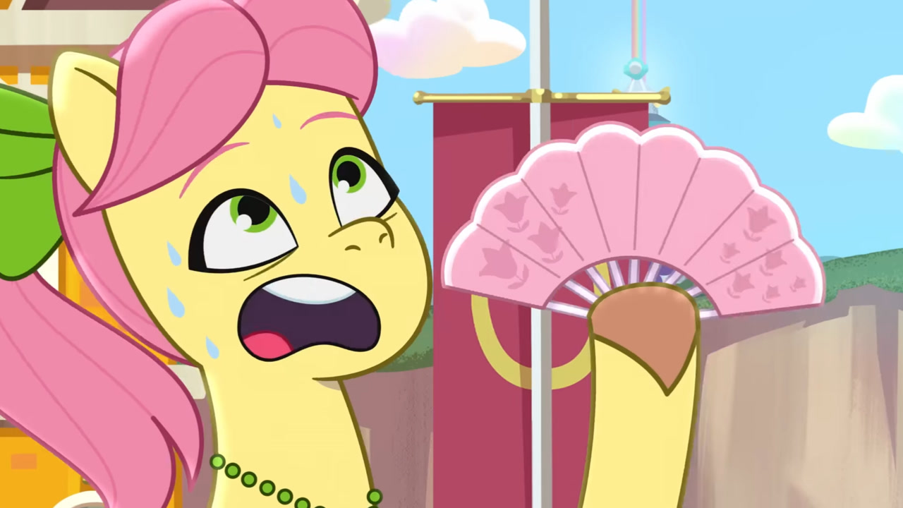 Safe Screencap Posey Bloom Earth Pony Pony G Hot Day