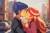 Size: 3768x2512 | Tagged: safe, artist:aokushan, flash sentry, sunset shimmer, human, equestria girls, g4, car, duo, female, high res, kiss on the lips, kissing, male, ship:flashimmer, shipping, straight