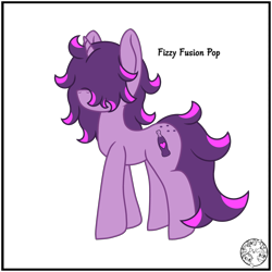 Size: 4000x4000 | Tagged: safe, artist:dice-warwick, oc, oc only, oc:fizzy fusion pop, pony, unicorn, curly hair, female, hair over eyes, highlights, long mane, long tail, mare, messy mane, simple background, solo, tail, transparent background