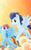 Size: 704x1135 | Tagged: safe, artist:nadiakaizane, rainbow dash, soarin', pegasus, pony, g4, alternate versions at source, cloud, female, flying, looking at each other, looking at someone, male, mare, movie accurate, ship:soarindash, shipping, sky, smiling, smiling at each other, stallion, straight