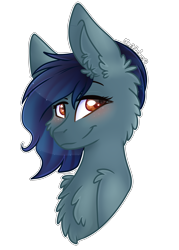 Size: 2500x3500 | Tagged: safe, artist:krissstudios, oc, oc only, pony, bust, chest fluff, female, high res, mare, portrait, signature, simple background, solo, transparent background