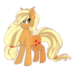Size: 3975x3850 | Tagged: safe, artist:krissstudios, applejack, earth pony, pony, g4, high res, simple background, solo, transparent background