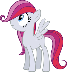 Size: 3931x4258 | Tagged: safe, artist:ispincharles, diamond rose, pegasus, pony, g4, child, female, filly, filly diamond rose, foal, recolor, simple background, teenager, transparent background, younger