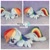 Size: 2880x2880 | Tagged: safe, artist:wollyshop, rainbow dash, pegasus, pony, g4, high res, irl, photo, plushie, solo