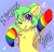 Size: 2048x1983 | Tagged: safe, artist:sonigiraldo, oc, oc only, pony, clothes, ear fluff, female, gradient background, mare, one eye closed, pride month, rainbow socks, socks, solo, striped socks, wink