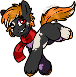 Size: 1496x1502 | Tagged: safe, artist:sexygoatgod, oc, oc only, earth pony, pony, adoptable, clothes, male, scarf, simple background, solo, transparent background, unshorn fetlocks