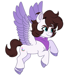 Size: 3842x4000 | Tagged: safe, artist:dancingkinfiend, artist:saverpon3, oc, oc only, oc:markey malarkey, pegasus, pony, g5, bandana, base used, colored wings, crossover, gradient wings, male, ponified, simple background, solo, the mark side, transparent background, wings