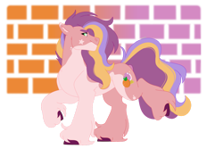 Size: 1280x854 | Tagged: safe, artist:itstechtock, oc, oc:pomegranate, earth pony, pony, female, mare, simple background, solo, transparent background