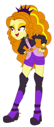 Size: 1900x4399 | Tagged: safe, artist:gmaplay, adagio dazzle, human, equestria girls, find the magic, g4, my little pony equestria girls: better together, adoragio, boots, clothes, cute, female, music festival outfit, photo, shoes, simple background, socks, solo, thigh boots, thigh highs, transparent background