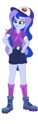 Size: 1900x6104 | Tagged: safe, artist:gmaplay, princess luna, vice principal luna, human, equestria girls, g4, boots, camp everfree outfits, clothes, everfree forest, shoes, shorts, simple background, solo, transparent background