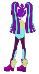 Size: 1900x3552 | Tagged: safe, artist:gmaplay, aria blaze, human, equestria girls, equestria girls specials, g4, my little pony equestria girls: better together, my little pony equestria girls: sunset's backstage pass, arse-ia blaze, ass, butt, looking back, simple background, solo, transparent background