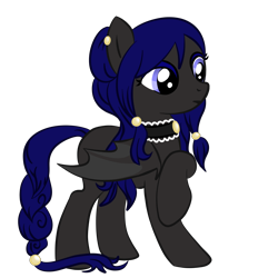 Size: 2000x2000 | Tagged: safe, artist:magicpebbles, oc, bat pony, pony, choker, female, high res, mare, simple background, solo, transparent background
