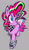 Size: 781x1368 | Tagged: safe, artist:pichepata, pinkie pie, earth pony, pony, g4, alternate hairstyle, bandana, emo, female, gray background, mare, scene hair, scene kid, simple background, smiling, solo