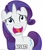 Size: 500x582 | Tagged: safe, edit, rarity, g4, the gift of the maud pie, aflac, caption, cute, faic, female, funny, hilarious, image macro, imgflip, simple background, solo, text, white background