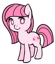 Size: 433x503 | Tagged: safe, artist:baseadopts, artist:muhammad yunus, oc, oc only, oc:annisa trihapsari, earth pony, pony, base used, chibi, cute, female, looking at you, mare, ocbetes, simple background, smiling, smiling at you, solo, transparent background