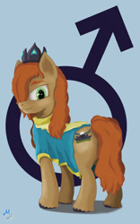 Size: 1280x2048 | Tagged: safe, artist:maslivka, prince rutherford, pony, g4, ponified, species swap, yak to pony