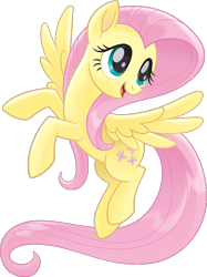 Size: 767x1025 | Tagged: safe, fluttershy, pegasus, pony, g4, my little pony: the movie, official, female, mare, render, simple background, solo, spread wings, transparent background, wings