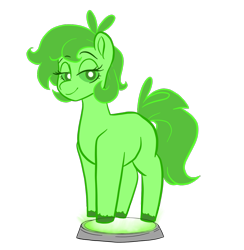 Size: 1247x1279 | Tagged: safe, artist:smirk, oc, oc only, oc:overseer holography, earth pony, pony, series:dark experiments, genderless, hologram, looking at you, simple background, solo, transparent background, unshorn fetlocks