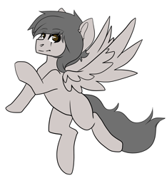 Size: 2381x2545 | Tagged: safe, artist:oddends, oc, oc only, oc:ion sparkplug, pegasus, pony, eye scar, facial scar, high res, scar, simple background, solo, white background