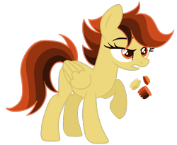 Size: 1126x922 | Tagged: safe, artist:monochrome-sunsets, oc, oc only, oc:daring fire, pegasus, pony, g4, female, magical lesbian spawn, mare, offspring, parent:daring do, parent:spitfire, parents:daringfire, simple background, solo, transparent background